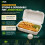 100 x Large Clamshell Takeaway Boxes (9x6 in) 900ml Full Meal Container 5