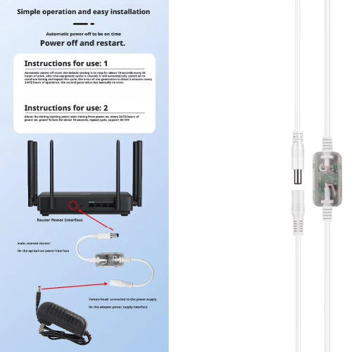 9-15V Router Scheduled Restart  Controller 72 Hours Power-Off  Reset Connection  WiFi Reset Router 2