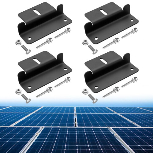 Anbte 4PCS Solar Panel Mounting Z Brackets, Aluminum Solar Panel