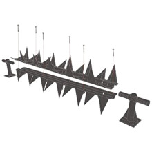 Stegastrip Fence Top Wall Spikes Garden Security, Intruder Burglar deterrent Anti Climb (Pack with posts, 15M)