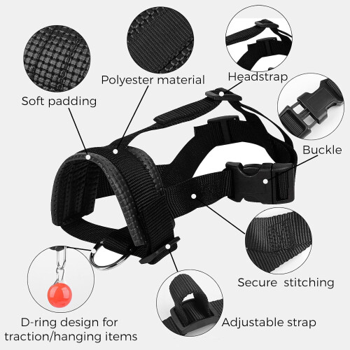 Dog Soft Anti-biting Barking Secure,mesh Breathable Pets Muzzle For Dogs 2