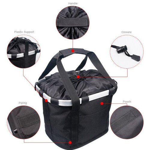 Bicycle Basket Front Detachable Waterproof Basket Pet Frame Bag 1