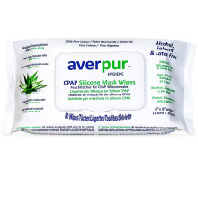 CPAP Cleaning Wipes – 80 averpur Mask Wipes with Aloe Vera | 100% Pure Cotton | Dermatologically Tested