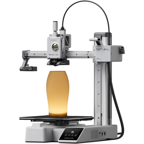 Bambu Lab A1 mini 3D Printer + LED Lamp Kit, Ready-to-Use for Beginners