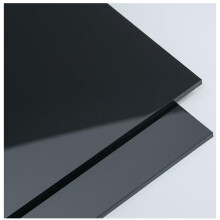 Black Acrylic Sheets A2-420mm x 594mm x 2.7mm Black Plexiglass Plastic Acrylic Sheet, Black Plastic Sheet Plexiglass Panels for Decoration, Display, P
