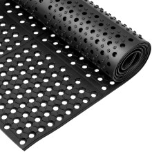 CROWNSHOP Rubber Matting Non Slip Drainage Non Slip Floor Mat Thick Commercial Rubber Mat Garage Pools Restaurant Bars Bathroom Patio O