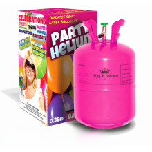 Party Helium Balloon Tank Kit – Portable 99.99% Helium Gas Cylinder for Balloons | Inflates Up to 30 Latex Balloons | Easy-to-Use Nozzle | Perfect f