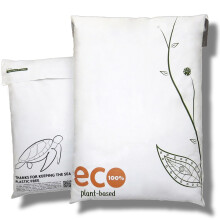 Treehouseco Compostable Mailing Bags – Biodegradable Postage Bags, Eco Friendly Mailers – Reusable, Sustainable & Plastic Free Packaging for Shipp