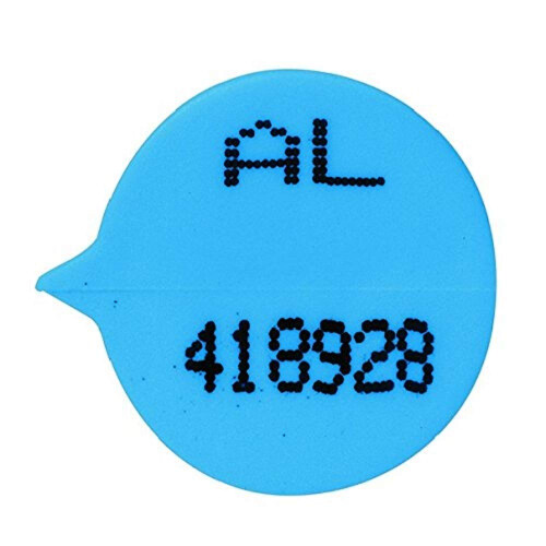 GoSecure Security Seals Numbered Round Blue (Pack of 500) S3B