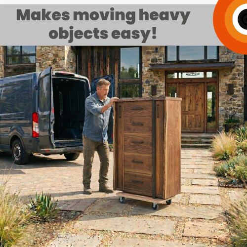 Move-It Dolly Trolley, 220kg Rectangular Furniture Appliance Boxes Mover 2