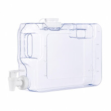 LN COZY CORNER Water Container Tap Desktop Dispenser – Plastic PETG Fridge Beverage Tank, Drink Dispenser with Tap, Juice for Office, Camping, Party