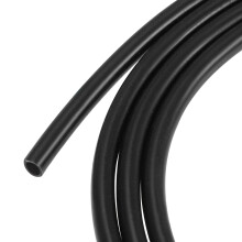 TOP-VIGOR Silicone Tube 3mm ID x 4mm OD 2m / 6.56ft Length, Flexible Silicone Rubber Tubing Water Air Hose Pipe for Pump Transfer Black