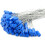 100pcs Numbered Security Cable Seals Tamper Proof Steel Wire Cable Tags Pull-Tite Trailer Seals Cable Ties-Strap (Blue) 1