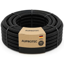 AUPROTEC 10 m Corrugated Conduit Slotted, Inner Ø 14 mm I UV & Heat Resistant Polypropylene I Flexible Hose as Cable Protection for Outdoor & Indoor