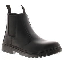 Tradesafe Dealer S1P SRA Steel Toe Chelsea Boots - Slip-On, Puncture-Resistant Midsole & Non-Slip Sole, 200J Steel Toe Caps for Ultimate Protection Bl