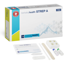 Berkeley Health Strep A Rapid Test Kit, Home Use, Quick Results (1 Test)