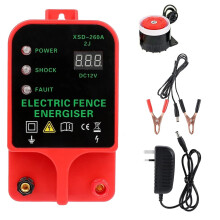 Electric Fence Energiser, 3.5 Joules 6.2 Miles,Input 12V Output 8 KV or 12KV,Electric Fence Charger High Voltage Pulse Controller for Livestock,Large