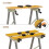 Durhand DURHAND 4-in-1 Work Bench Folding Clamp Table for DIY Home Garage Grey 4