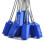 100pcs Numbered Security Cable Seals Tamper Proof Steel Wire Cable Tags Pull-Tite Trailer Seals Cable Ties-Strap (Blue) 3