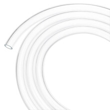 M METERXITY Clear Plastic Tubing, 0.39Inch(10mm) ID 0.55Inch(14mm) OD, 7ft(2m) Length PVC Tube Low Pressure Flexible Vinyl Tubing for Garden/Water Hos