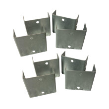 Fence Panel Security U-Clips, Galvanised Steel, Anti-Rattle, 44mm & 51mm, for Fixing Fence Panels and Heavy Duty Timber Trellis, Pack of 4, 8 or 12 (8