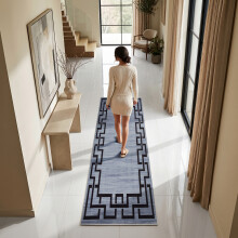 (80x300 cm- Large Runner Rug/Carpet, NICO) Non-Slip Area Rugs Printed Geometric Carpets Hallway Runner