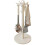 Kitchen Utensil Stand Rotating Storage Hanger with 8 Hooks,for Countertop Organization Rotatable Co 1