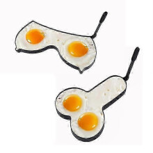 25-26 2pcs Funny Egg Fryer With Foldable Handle Stainless Steel Eggs Pancake Rings Molds Tool
