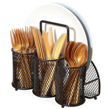 Metal Utensil Holder for Storage with Outdoor Cutlery Organizer