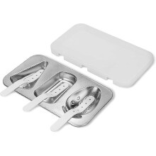 Stainless Steel Popsicle Molds for Kids, Homemade Ice Cream Molds Set, Reusable Ice Pop Maker 26s