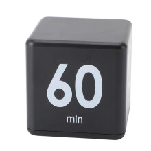 Flip Timer Mini 15 20 30 60 Minutes Gravity Sensing Cooking Study Workout Timer Black Compact