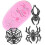 Halloween Spider Silicone Mold Cake Decoration Tool Candy Clay Chocolate Moldpink1pcs 1
