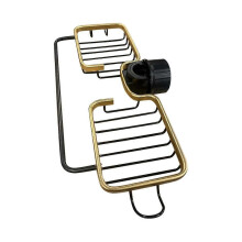 Kitchen Aluminum Sink Drain Rack Sponge Storage Faucet Holder Soap Drainer Shelf Basket Organizer B