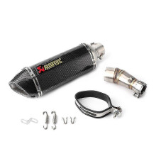 Sistema di scarico MidPipe SlipOn Muffler DB Killer compatibile con Kawasaki Ninja 250R 250 300 Z250 Z300 2008-2017