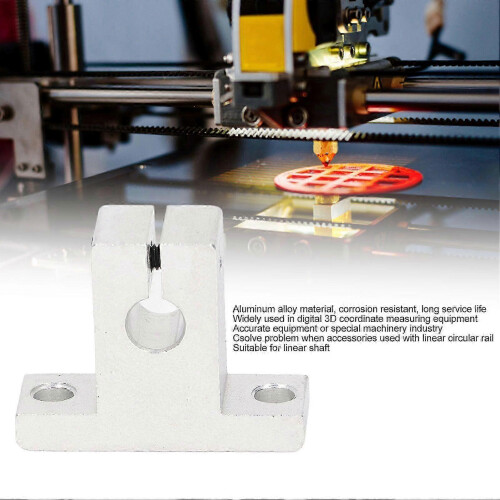 8Pcs Linear Motion Rail Clamping Rod Guide Support Aluminum for Shaft 3D Printer Accessory 2