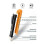 VD02 Voltage Tester Pen, Digital LCD Display AC Voltage Detector LED Safe Electrical Tester 1PC 2