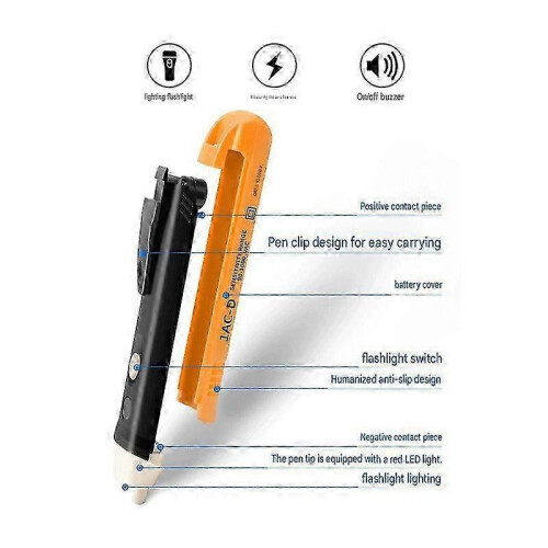 VD02 Voltage Tester Pen, Digital LCD Display AC Voltage Detector LED Safe Electrical Tester 1PC 1