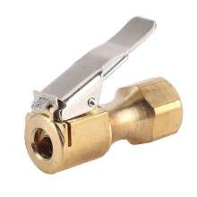 Tire Inflator Chuck Connector, Quick Clip Air Pump Adapter for Car Motorcycle Inflator