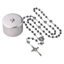 Natural Black Onyx Beaded Crossing Pendant Necklace Durablity Design For Everyday Wear Multicolor 1