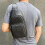 Simple Solid-Color Men's Leather Chest Bag Multipurpose Waterproof Sling Pack Working Office Black 5