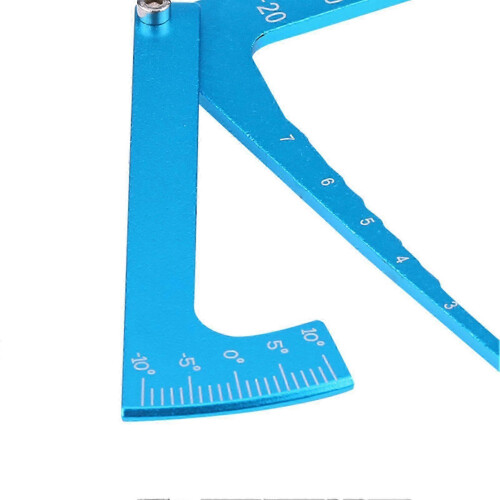 Blue Adjustable Ruler for RC Accessories, Wheel Height and Camber Adjustment Tool 2