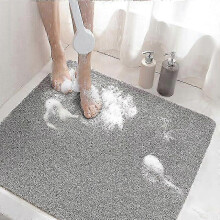 Non-Slip Shower Mat, 60x60cm Non-Slip Bathtub Mat Drain, PVC Loofah Bath Mat Bathroom, Quick Drying