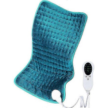 Coperta elettrica, 60W, 60x30cm, 100-240V, 50-60Hz, 6 impostazioni di temperatura, blu