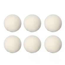 6pcs Wool Drying Balls Reusable Static Time Saving Skin Friendly Softener Ball Clothes 3.5cm / 1.4in