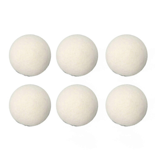 6pcs Wool Drying Balls Reusable Static Time Saving Skin Friendly Softener Ball Clothes 3.5cm / 1.4in