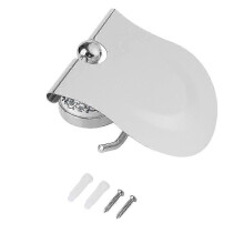 Stück polierter Toilettenpapierhalter zur Wandmontage, silberfarben
