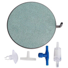 Disco de burbujas de aire de acero inoxidable para acuario, piedra de burbujas para acuario, pecera de 38 mm (1,50 pulgadas)