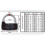 Lock, Code Lock, Waterproof Rustproof Lock Families, Schools, Lockers Other Places (5 Letter Lock) 5