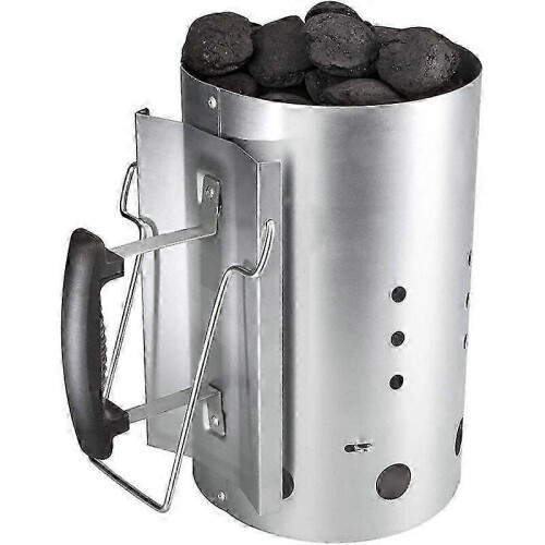 30cm x 19cm Chimney Starter, Chimney Starter Safety Handle BBQ Fire Starter, Quick Starter NPTERBL