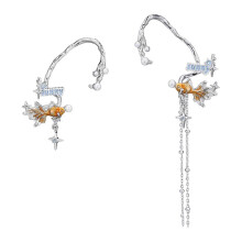 Goldfish Ear Wrap Jewelry Not Pierced Copper Styles Enhancer Suitable Any Ensemble Multicolor